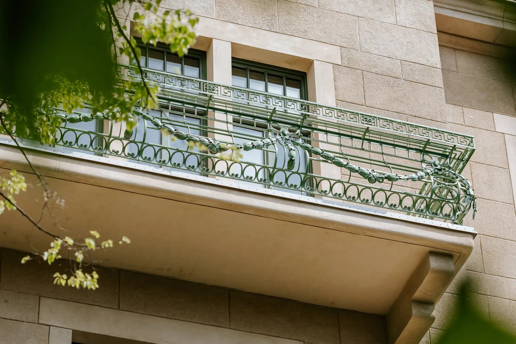 Street-side balcony